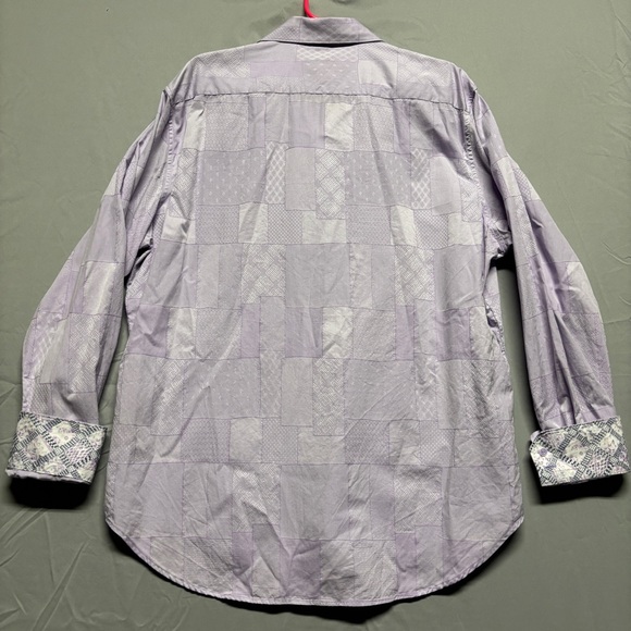 Robert Graham Lavender Checkered Shirt - Picture 3 of 7